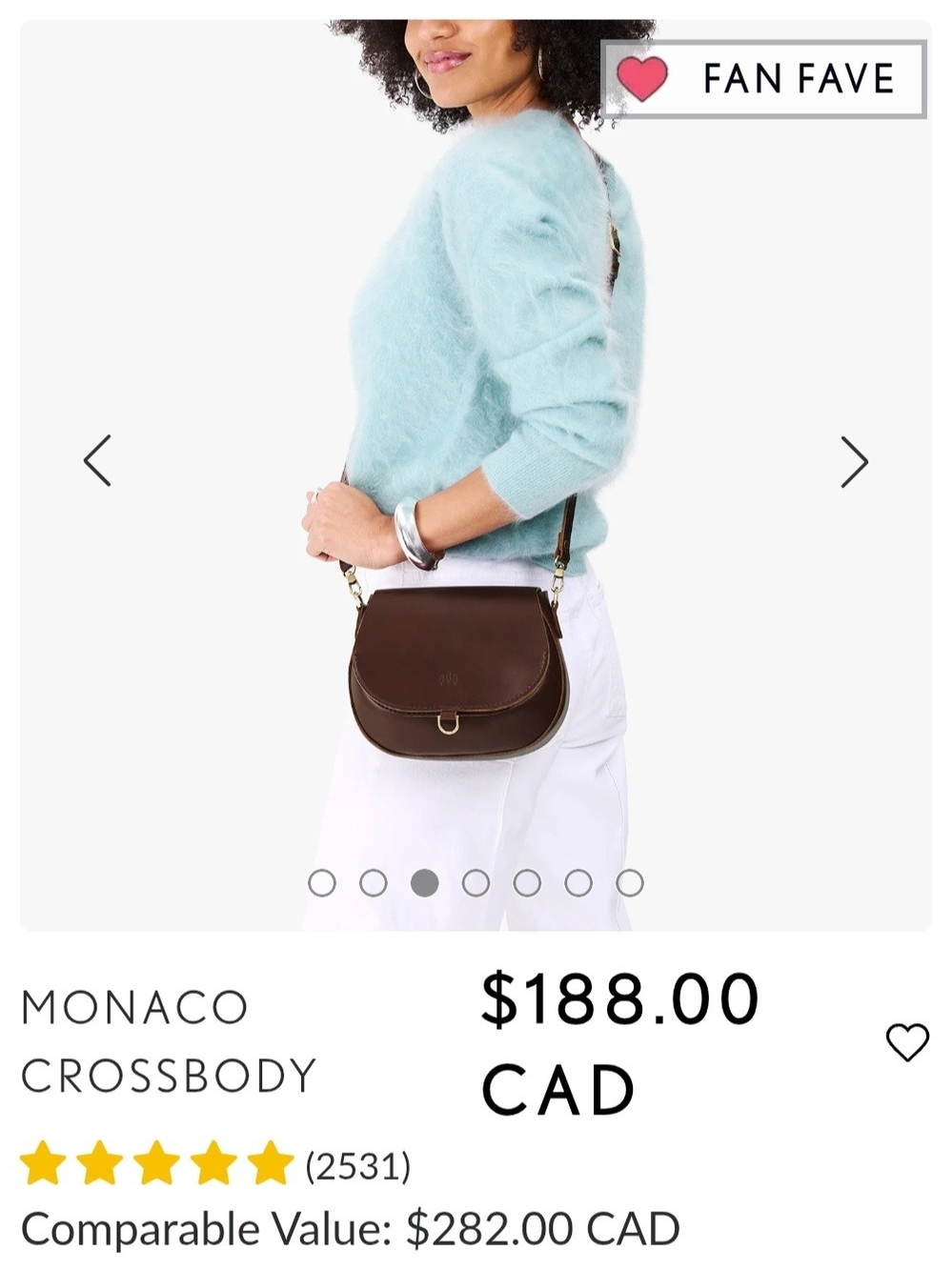 Portland Leather Chocolate Brown Monaco Crossbody with Gold Hardware S/M